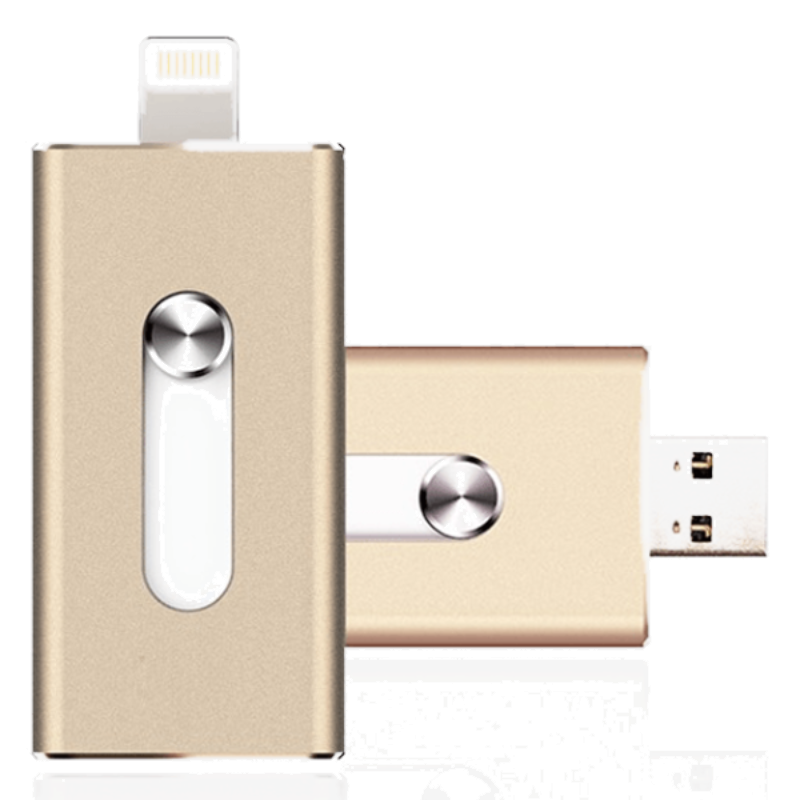iOS Flash USB Drive for iPhone & iPad + Free Cable