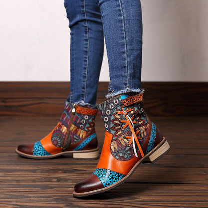 Jacquard Tribal Boho Boots