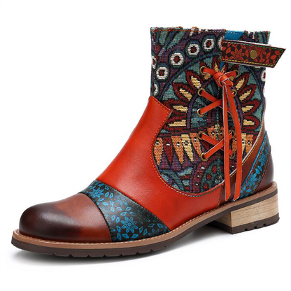 Jacquard Tribal Boho Boots