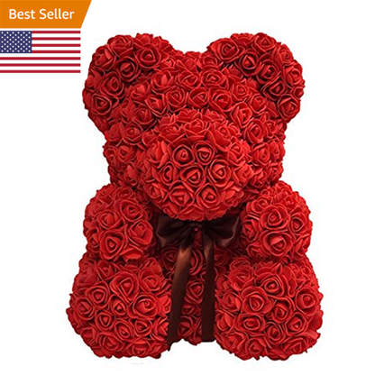 Flower Teddy Bear with Free Gift Box