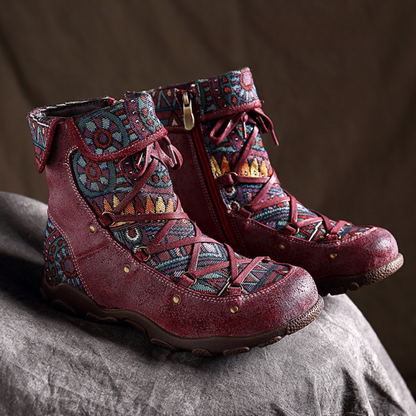 Tribal Hiking Boho Boots