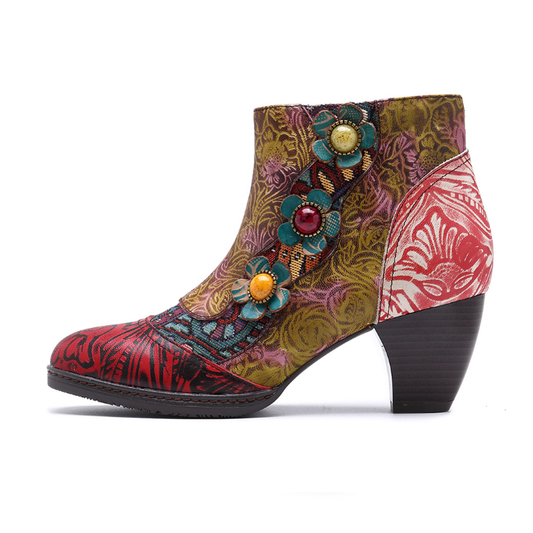 Artful Embellished Boho Boots