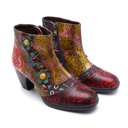 Artful Embellished Boho Boots